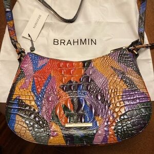 Brahmin Bag NWT Shayna Ambience Melbourne Genuine Leather with dust bag